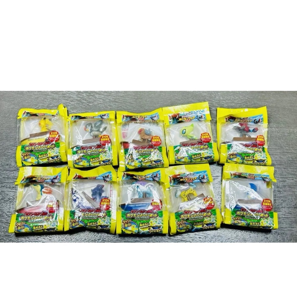 Pokemon Super Boat Mini Figure 2010 Japanese Toy Nintendo Japan Complete Set 10